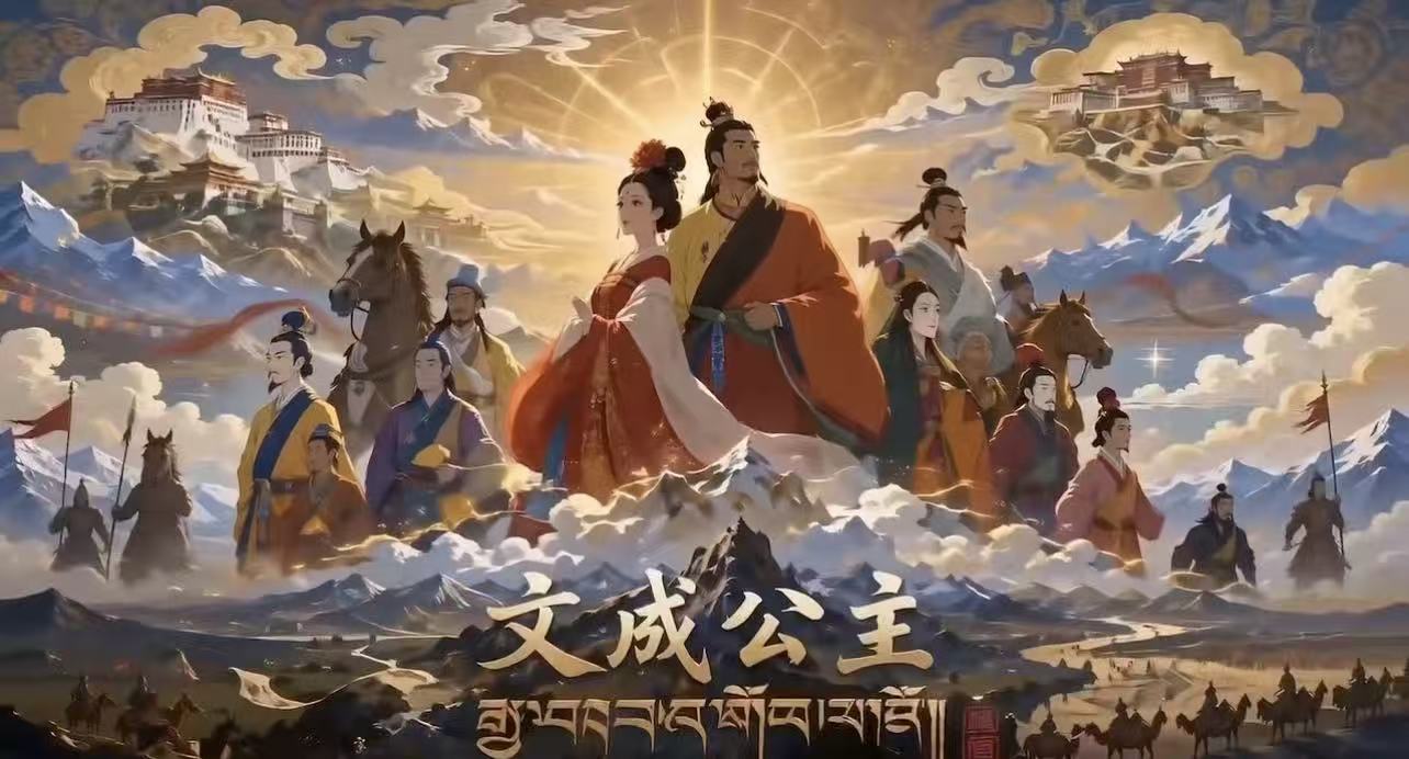 动画电影《文成公主》概念海报